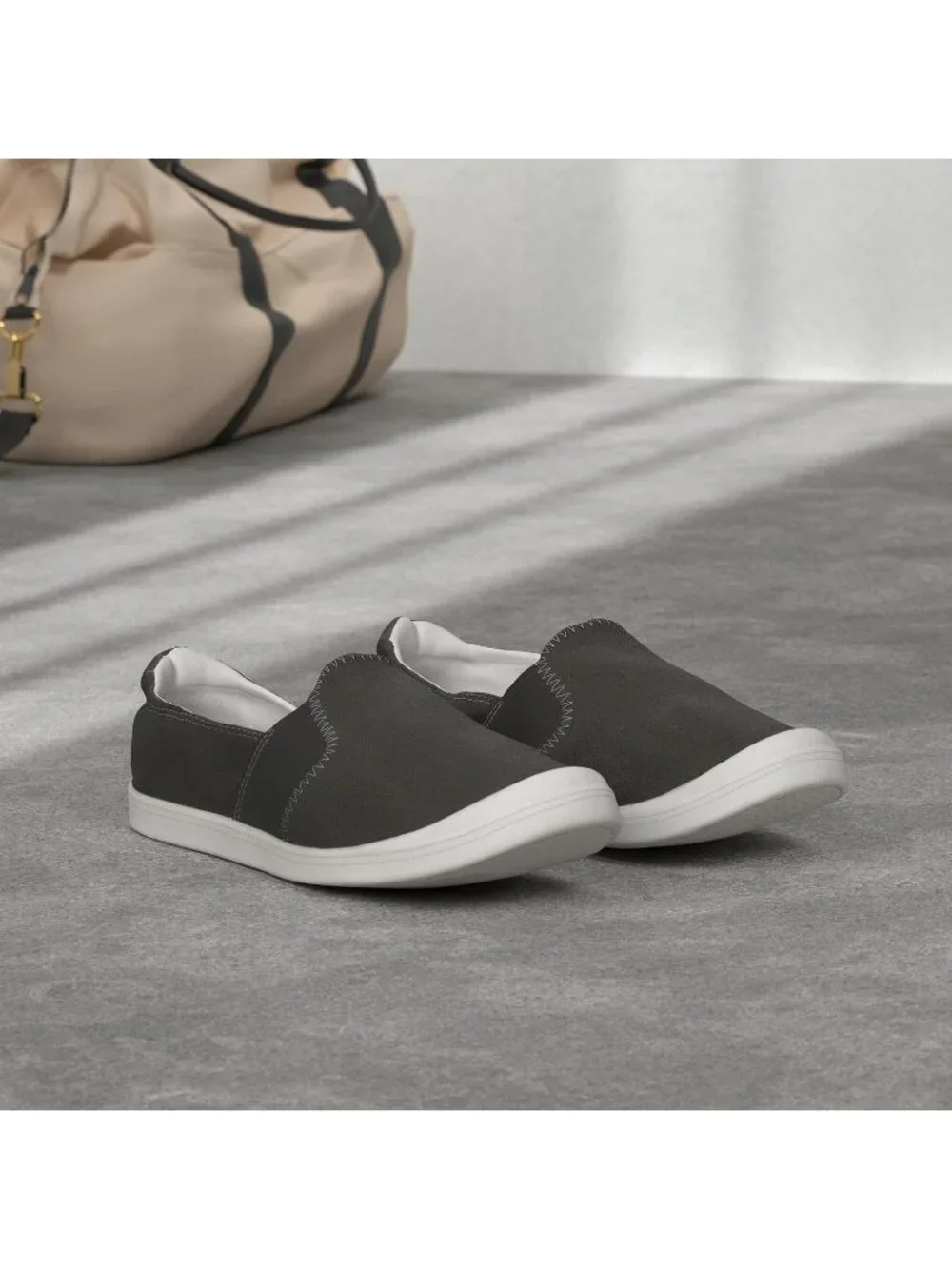 Women's Black Comfortable Lace-Up Breathable Walking Casual Stylish Sneakers